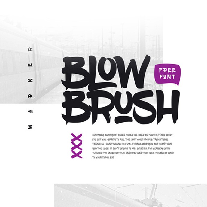 دانلود فونت انگلیسی Blow Brush