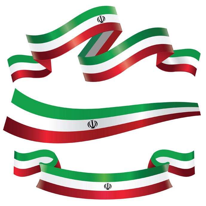 وکتور سه طرح متفاوت از پرچم ایران