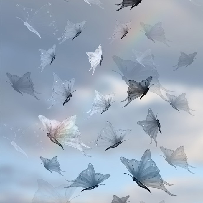 دانلود مجموعه براش های پروانه های شفاف