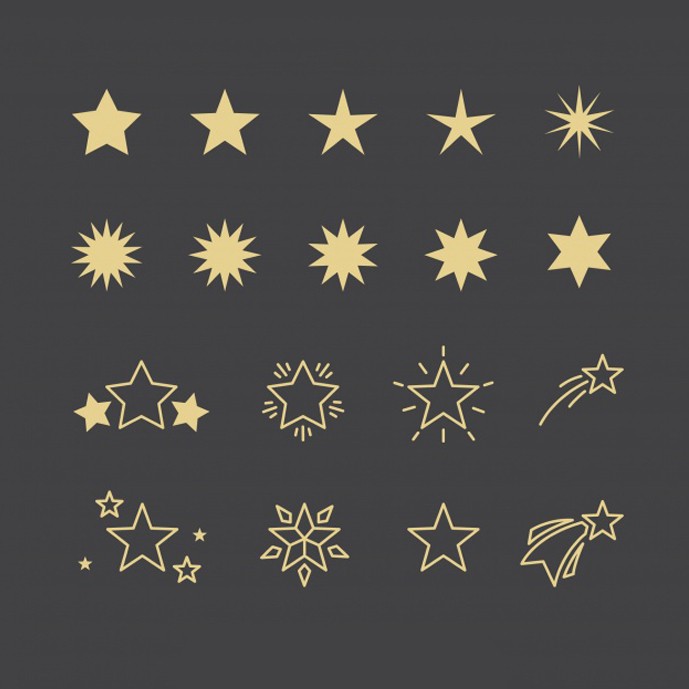 دانلود مجموعه طراحی های مختلف ستاره - شماره 445