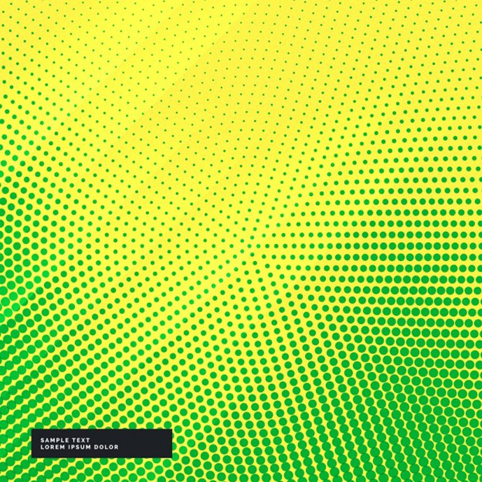دانلود وکتور پس زمینه دایره های کوچک سبز در زمینه زرد