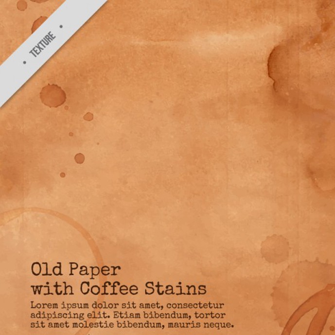 دانلود وکتور تکسچر کاغذ قدیمی با لکه های قهوه - شماره 655