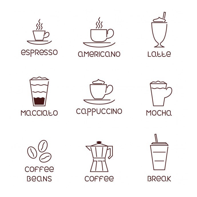دانلود 9 آیکون مرتبط با قهوه