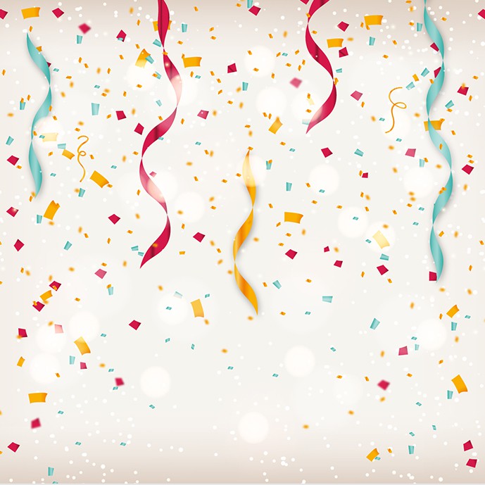 دانلود وکتور کاغذهای رنگارنگ برای تزئین در جشن